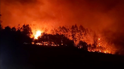 Macroincendio de Trabada en octubre de 2023