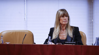 Begoña Gómez,comparece en la primera sesión de la comisión de investigación impulsada por el PP para dilucidar si tuvo "tratos de favor" por la Universidad Complutense para la creación de su cátedra, este miércoles en la Asamblea de Madrid.