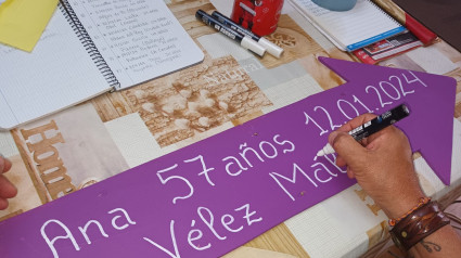 Flechas de Camino Violeta