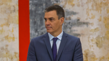 Pedro Sánchez en el Palacio de la Moncloa