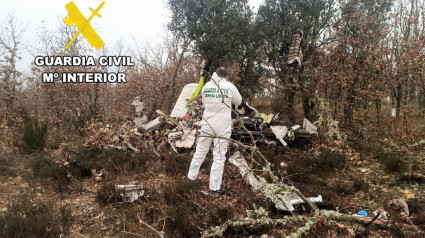 Fallece un matrimonio de Ponferrada tras estrellarse una avioneta en Cimanes del Tejar (León)