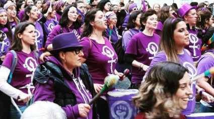 manifestación 8M en Vigo