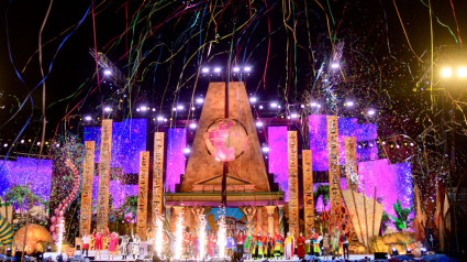 Escenario del Carnaval de Las Palmas de Gran Canaria 2022, en el parque Santa Catalina