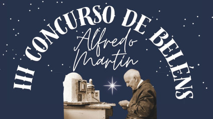 Cartel anunciador Concurso de Belenes de Ferrol en honor a Alfredo Martín