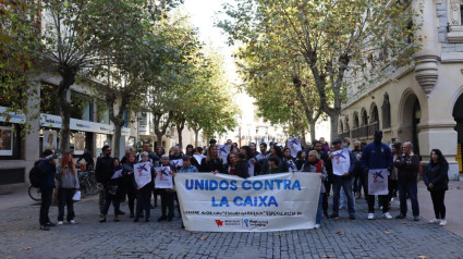 Imagen de una de las protestas contra La Caixa