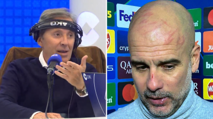 Paco González y Pep Guardiola con las heridas