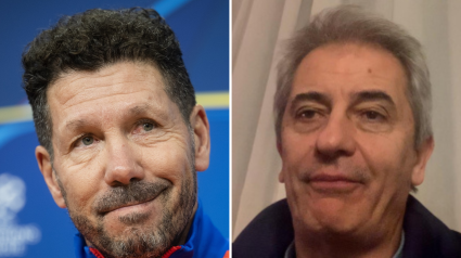 Diego Pablo Simeone y Manolo Lama