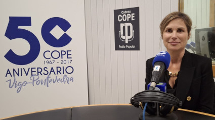 Nava Castro en los estudios de COPE