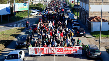 Manifestación de la automoción en Vigo