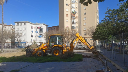 Solar donde van a ser construidas las viviendas