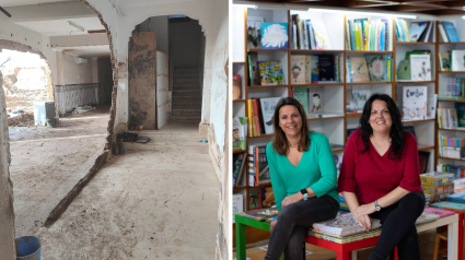 Antes y después de la librería