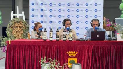 Concurso de mostos de Trebujena en el patio de la Cooperativa Virgen de Palomares