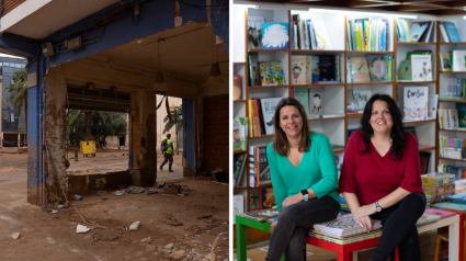 Antes y después de la librería