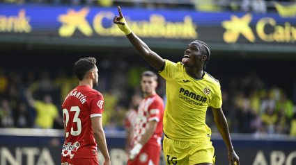 Thierno Barry abrió el marcador en el partido ante el Girona.