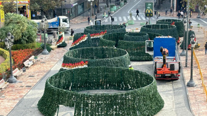 MONTAJE ÁRBOL NAVIDAD AYUNTAMIENTO