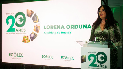 La alcaldesa de Huesca recibe el reconocimiento como Ciudad #GreenWeek