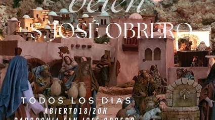 El belén de San José Obrero se encuentra dentro de la parroquia