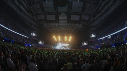 Vista del concierto solidario por las víctimas de la DANA en el Wizink Center