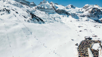 Estación de Candanchú tras las nevadas de los últimos días