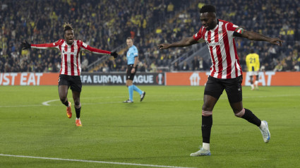 Iñaki Williams celebra el gol de Athletic contra el Fenerbache