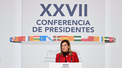 Buruaga al término de la Conferencia.La presidenta de Cantabria, María José Sáenz de Buruaga (PP), ha mostrado su "decepción" con la Conferencia de Presidentes celebrada este viernes en Santander porque "no ha habido acuerdos", tal y como "se veía venir".POLITICA ESPAÑA EUROPA CANTABRIANACHO CUBERO-EUROPA PRESS