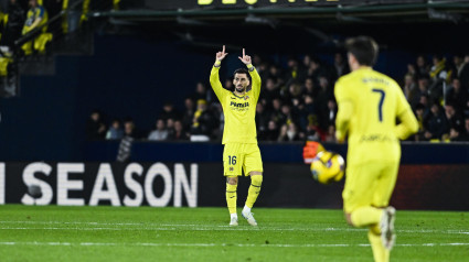 Baena celebra el gol del Villarreal al Betis