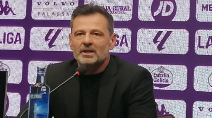 Diego Cocca durante su presentación como nuevo técnico del Real Valladolid