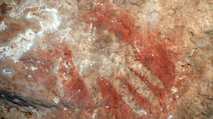 Pinturas de la cueva de Maltravieso en Cáceres