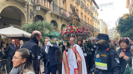 La Virgen de la Esperanza recorre las calles del Casco Antiguo de Logroño