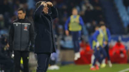 Javi Calleja durante el Zaragoza - Real Oviedo