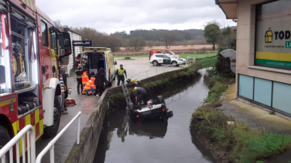 Imagen del accidente en Ponteceso