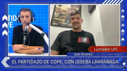 Joseba Larrañaga entrevista a Joel Álvarez en El Partidazo de COPE.