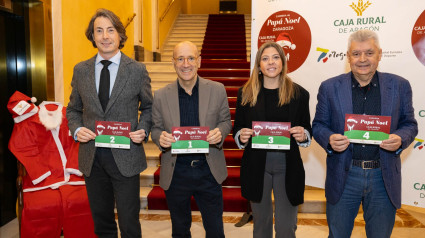 Presentación de la primera edición de la carrera de Papá Noel de Zaragoza.