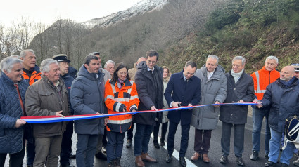 Francia y España celebran la reapertura de la RN134 con un acto inaugural