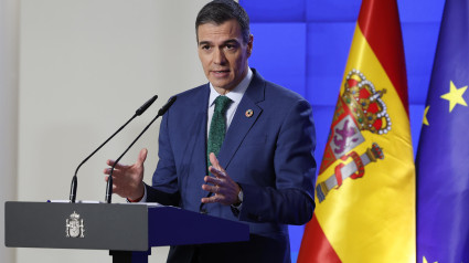 El presidente del Gobierno, Pedro Sánchez, ofrece una rueda de prensa tras reunión del último Consejo Ministros del año en el palacio de la Moncloa