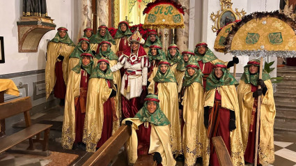 Participantes en el cortejo del Heraldo de los Reyes Magos el pasado enero