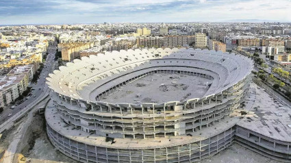 Las obras del Nuevo Mestalla se reanudarán el 10 de enero