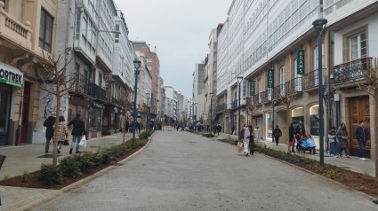 Calle San Andrés, recién reabierta en Navidad