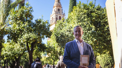 José Carlos Aranda en el Patio de los Naranjos