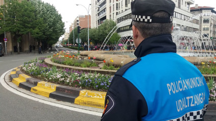 Dispositivo especial de policías para Navidad en Pamplona