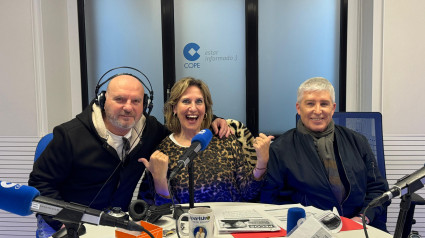 Pedro y Javier, Los Pecos, con Cristina López Schlichting