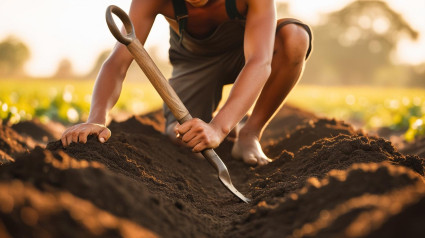 Joven en el campo