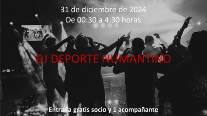 Cartel anunciador del Baile de Nochevieja del Círculo Amistad Numancia en Soria