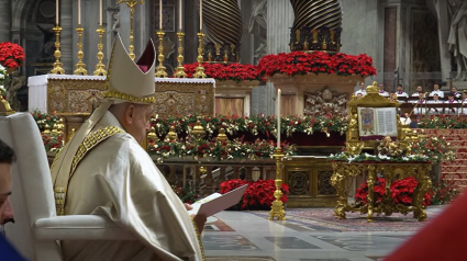 El Papa Francisco en la Basílica de San Pedro