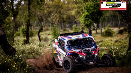 309 GARCES ECHEVERRIA Hernan (chl), LATRACH VINAGRE Juan Pablo (chl), South Racing Can-AM, Can-Am Maverick, action during the Stage 5 of the 2024 BP Ultimate Rally-Raid Portugal, on April 7, 2024 around Grandola, Portugal - Photo Paulo Maria / DPPI