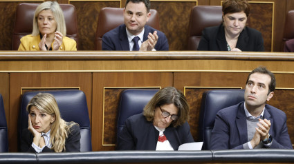 Imagen de archivo de Yolanda Díaz y Carlos Cuerpo en el Congreso de los Diputados