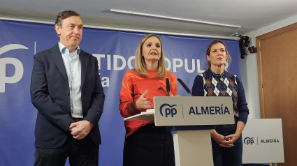 Rueda de prensa de los diputados y senadores del PP.