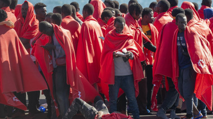 Migrantes en la isla de El Hierro