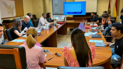 Concejalas de Lorca reunidos con los socios del proyecto europeo de regeneración urbana