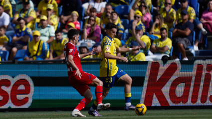 Mika Marmol en acción del partido